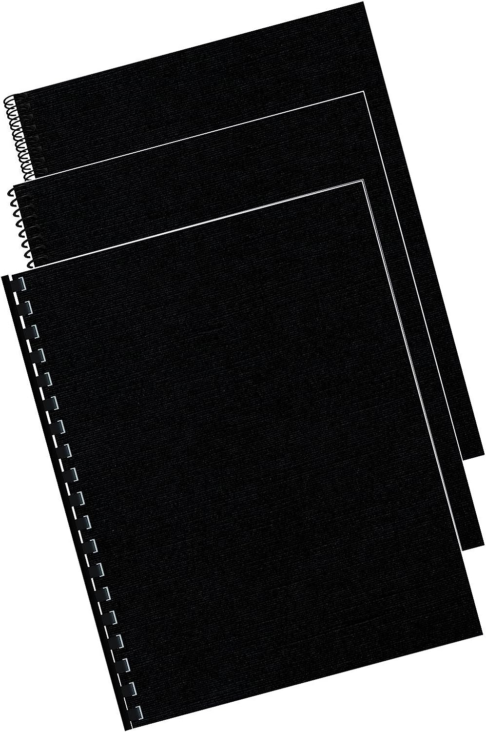 Fellowes Binding Linen Presentation Covers, Letter, Black, 200 Pack (5217001), Black Linen - Image 3